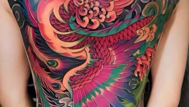 Hình xăm full lưng theo mệnh Hỏa