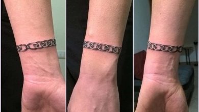 Hình xăm vòng tay dây xích thể hiện cá tính cứng cỏi, bản lĩnh