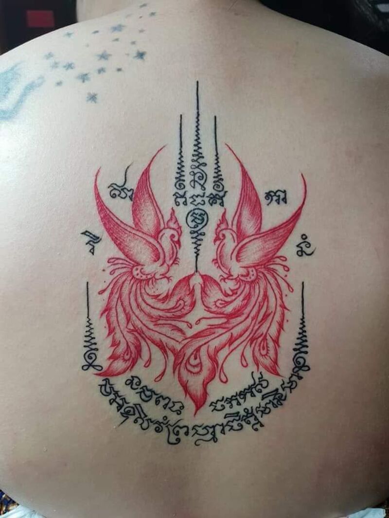 Mẫu hình xăm chữ Khmer