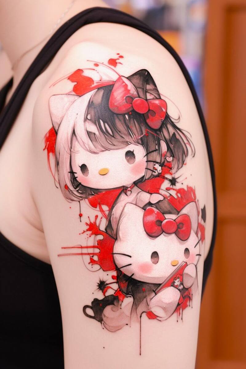Mẫu hình xăm đẹp được tạo hình bởi nhân vật Anime