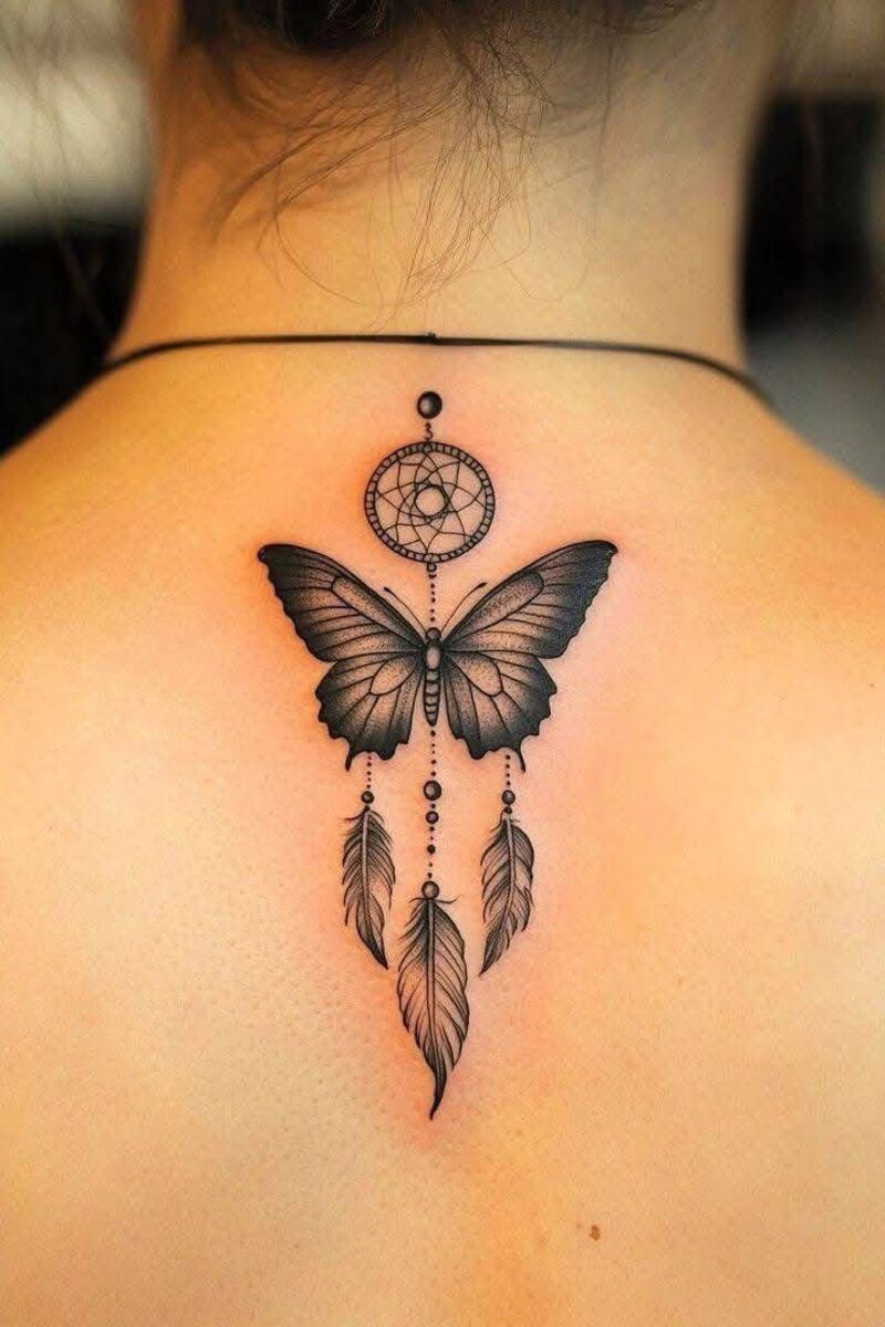 Mẫu hình xăm đẹp sau gáy