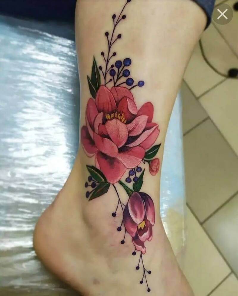 Mẫu hình xăm đẹp về hoa